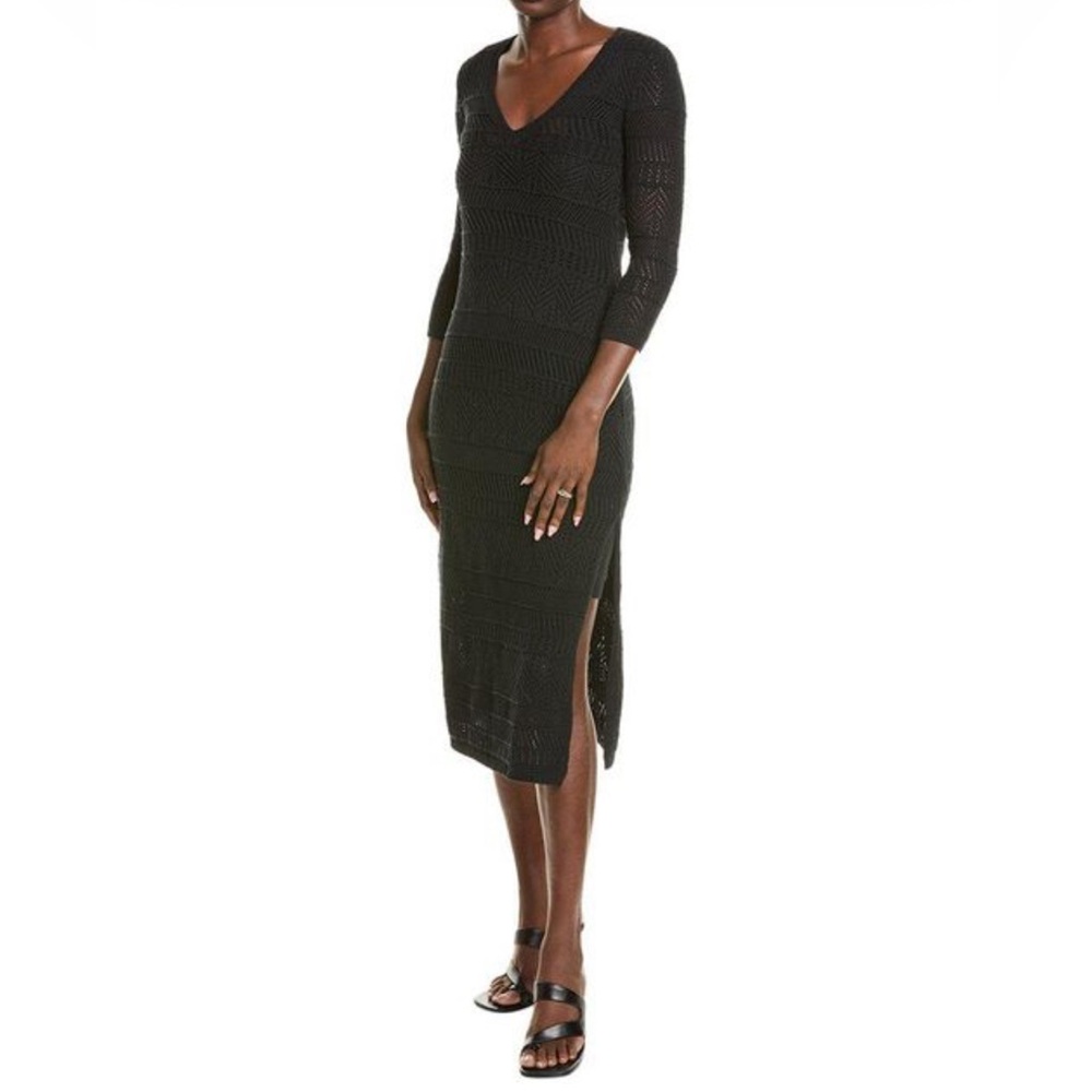 Rag and bone black Renee knit long maxi dress